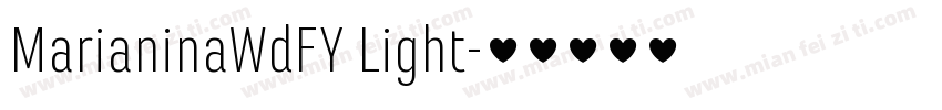 MarianinaWdFY Light字体转换